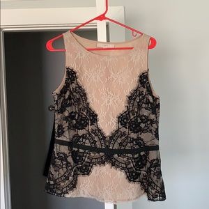 Sleeveless Lace Blouse